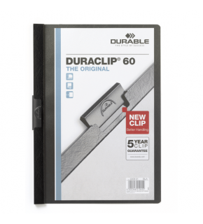 Durable Sıkıştırmalı Dosya DuraClip Ortadan Klipsli 60 Syf A4 Siyah 2209