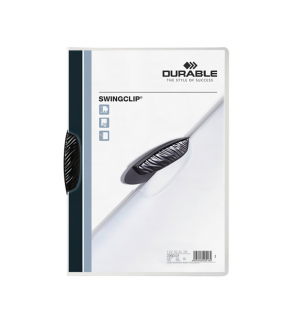 Durable Sıkıştırmalı Dosya SwingClip Ortadan Klipsli 30 Syf A4 Siyah 2260 (1 Adet)