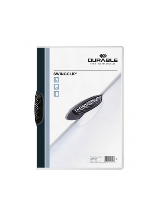 Durable Sıkıştırmalı Dosya SwingClip Ortadan Klipsli 30 Syf A4 Siyah 2260 (1 Adet) Durable Sıkıştırmalı Dosya SwingClip Ortadan Klipsli 30 Syf A4 Siyah 2260 (1 Adet)