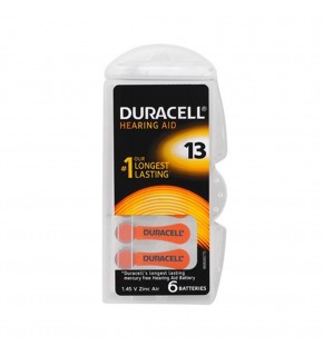 Duracell 13 Numara Düğme Kulaklık Pili İşitme Cihazı İçin 6'lı Paket