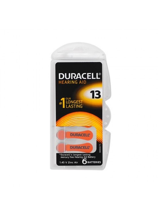 Duracell 13 Numara Düğme Kulaklık Pili İşitme Cihazı İçin 6'lı Paket Duracell 13 Numara Düğme Kulaklık Pili İşitme Cihazı İçin 6'lı Paket