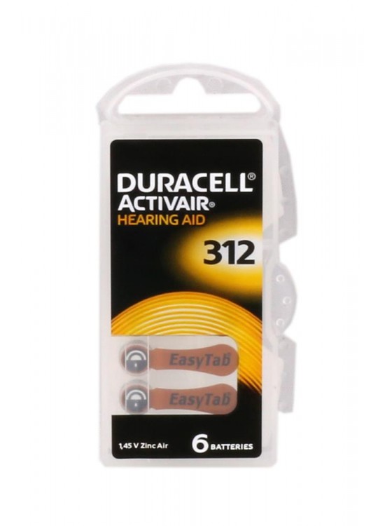 Duracell 312 Numara Düğme Kulaklık Pili İşitme Cihazı İçin 6'lı Paket Duracell 312 Numara Düğme Kulaklık Pili İşitme Cihazı İçin 6'lı Paket