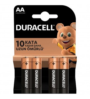 Duracell Alkalin Kalem Pil (AA) 4 LÜ Kartela