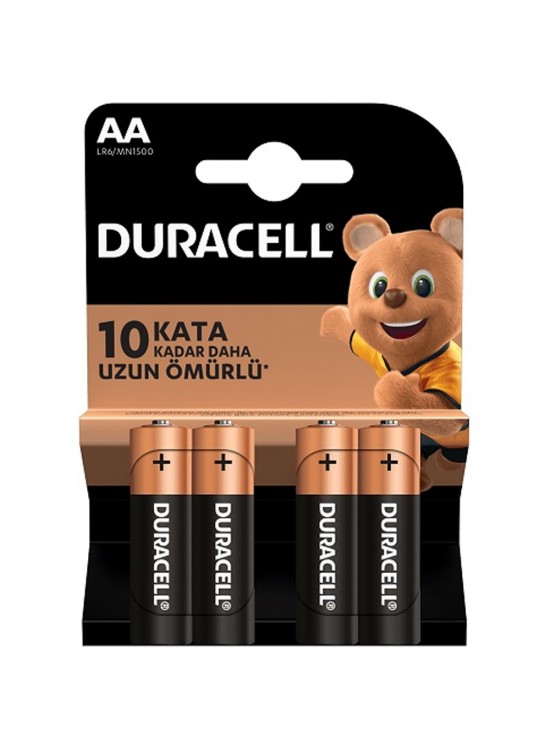 Duracell Alkalin Kalem Pil (AA) 4 LÜ Kartela