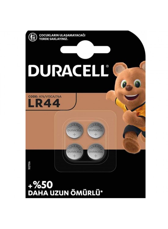 Duracell Lityum Düğme Pil 3 V 4 LÜ LR44
