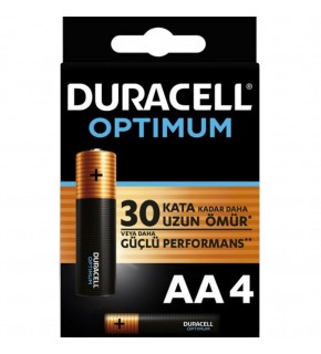 Duracell Optimum Kalem Pil (AA) 4 LÜ Kartela