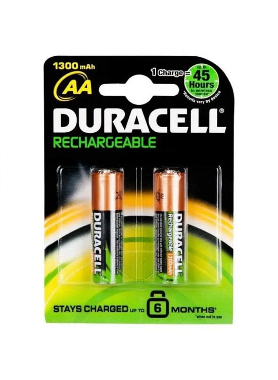 Duracell Şarjlı Kalem Pil (AA) 1300 MAH 2 Lİ