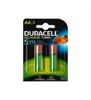 Duracell Şarjlı Kalem Pil (AA) 2500 MAH 1,2 V 2 Lİ