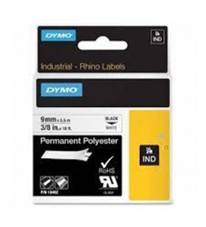 Dymo 1868737 XTL Sabit Polyester Düz Yüzey 12 x 9 Beyaz-Siyah