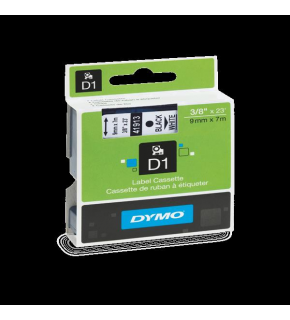 Dymo D1 Şerit Standart 9 MMx7 MT Beyaz Üzerine Siyah 40913-41913  S0720680