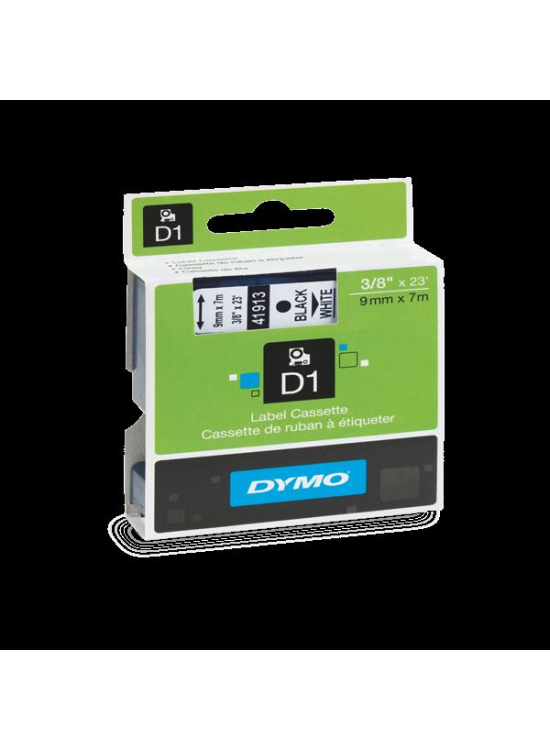 Dymo D1 Şerit Standart 9 MMx7 MT Beyaz Üzerine Siyah 40913-41913  S0720680