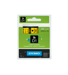 Dymo D1 Şerit Standart 9 MMx7 MT Sarı Üzerine Siyah 40918 S0720730