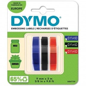 Dymo Kabartma Şerit 9mmx3mt 3 Lü Bls K/S/M S0847750 (1 Adet)