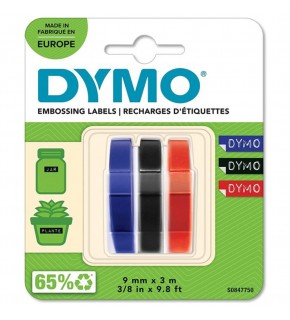 Dymo Kabartma Şerit 9mmx3mt 3 Lü Bls K/S/M S0847750 (1 Adet)