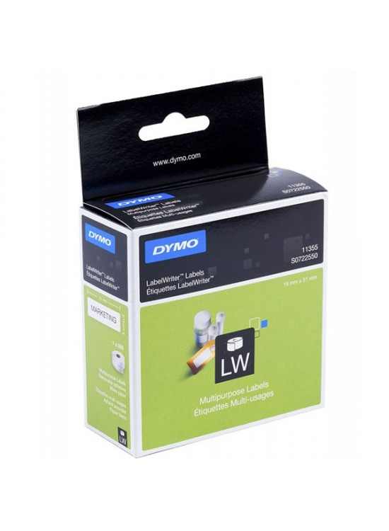 Dymo Label Writer Çok Amaçlı Etiket 500 LÜ 19x51 MM 11355 S0722550