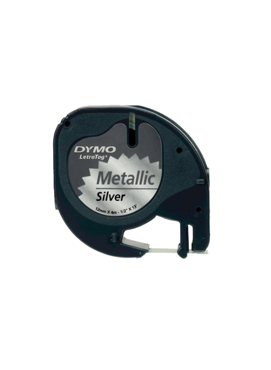 Dymo Letratag Şerit Metalik 12 MMx4 MT Gri 91208