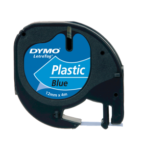 Dymo Letratag Şerit Plastik 12 MMx4 MT Mavi 91205