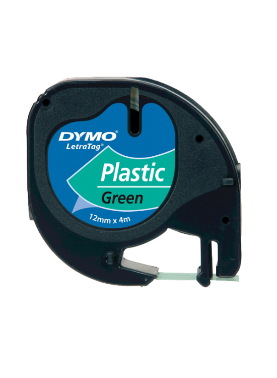 Dymo Letratag Şerit Plastik 12 MMx4 MT Yeşil 91204 (1 Adet)