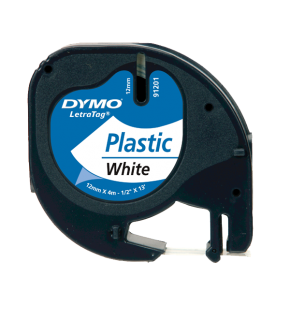 Dymo Letratag Şerit Plastik 12 MMx4 MT Beyaz 91201 59422