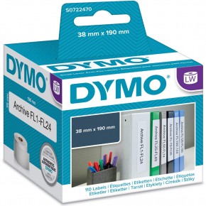 Dymo LW Dar Klasör Etiketi 190x38mm 110 Etiket 99018