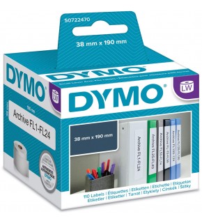 Dymo LW Dar Klasör Etiketi 190x38mm 110 Etiket 99018