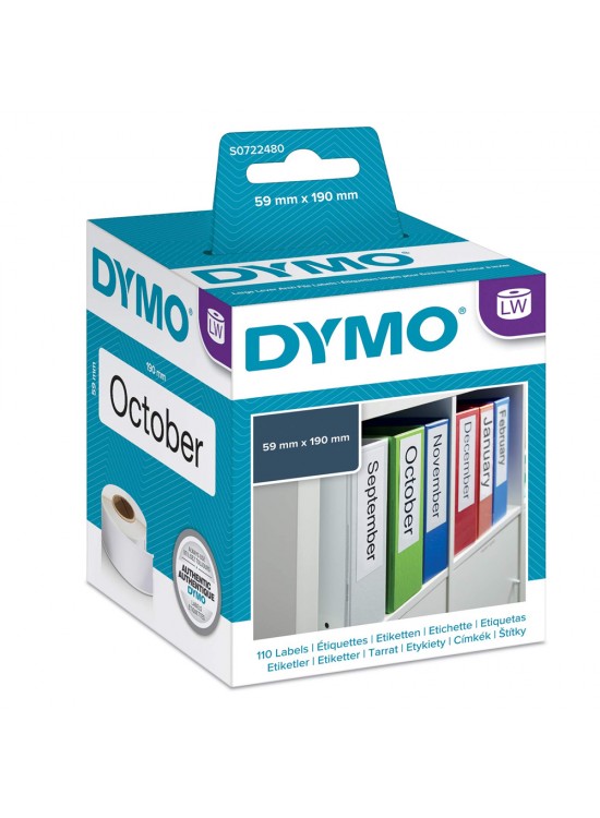 Dymo Lw Geniş Klasör Etiketi 190x59 MM 110 Etiket 99019 Dymo Lw Geniş Klasör Etiketi 190x59 MM 110 Etiket 99019