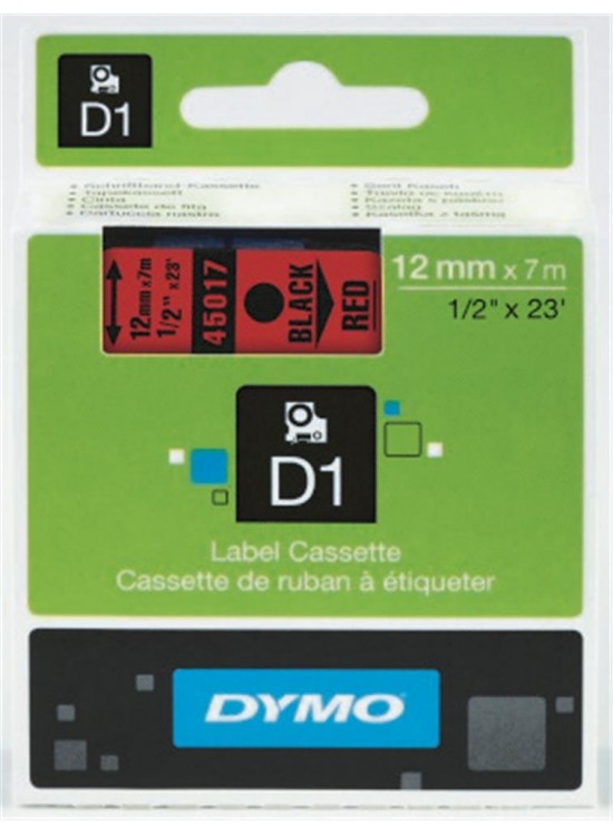 DYMO S0720560 D1 Yedek Şerit, 12 mm x 7 mt, Mavi- Siyah (45016) DYMO S0720560 D1 Yedek Şerit, 12 mm x 7 mt, Mavi- Siyah (45016)