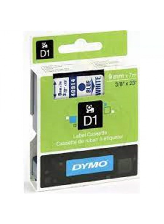 DYMO S0720690 D1 Yedek Şerit 9 mmx7mt Beyaz-Mavi 40914