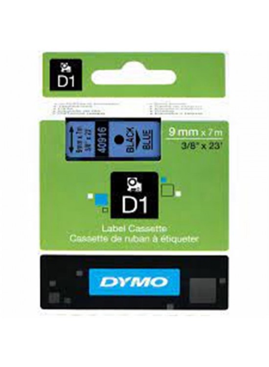 DYMO S0720710 D1 Yedek Şerit 9 mmx7mt Mavi-Siyah 40916