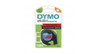 DYMO S0721630 LetraTag Plastik Şerit ( 12 mm X 4 mt ) , Kırmızı (59424) 91203