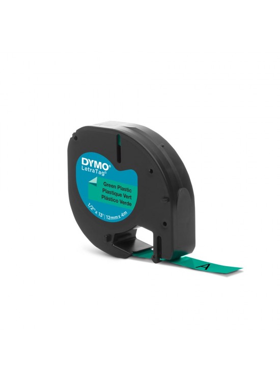 DYMO S0721640 LetraTag Plastik Şerit ( 12 mm X 4 mt ) , Yeşil (59425 ) 91204