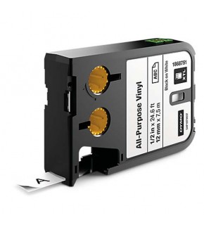 Dymo XTL Çok Amaçlı Vinil 12 MM x 7 M Beyaz/Siyah 1868751