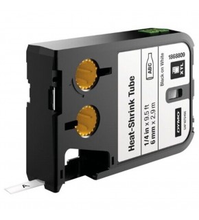 Dymo XTL Isıyla Küçülen Etiketi 6 MM x 2.7 M Beyaz/Siyah 1868809