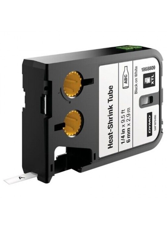 Dymo XTL Isıyla Küçülen Etiketi 6 MM x 2.7 M Beyaz/Siyah 1868809