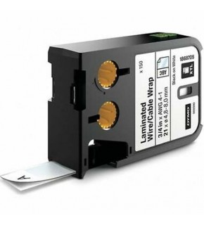 Dymo XTL LamineTel/Kablo 21x39 MM Beyaz/Siyah 150 Etiket