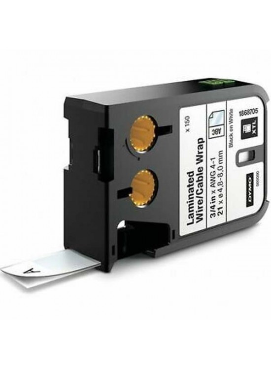 Dymo XTL LamineTel/Kablo 21x39 MM Beyaz/Siyah 150 Etiket
