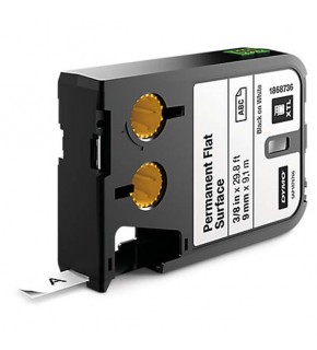 Dymo XTL Sabit Polyester Düz Yüzey 9 MM x 9,1 M Beyaz/Siyah 1868736