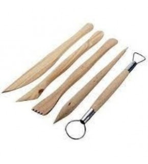 Ebeşuar Seti Ahşap Kahverengi 5 Li 20Cm