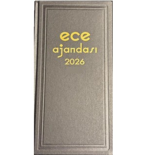 Ece Ticari Ajanda Asya Günlük Çizgili 17x33 2026