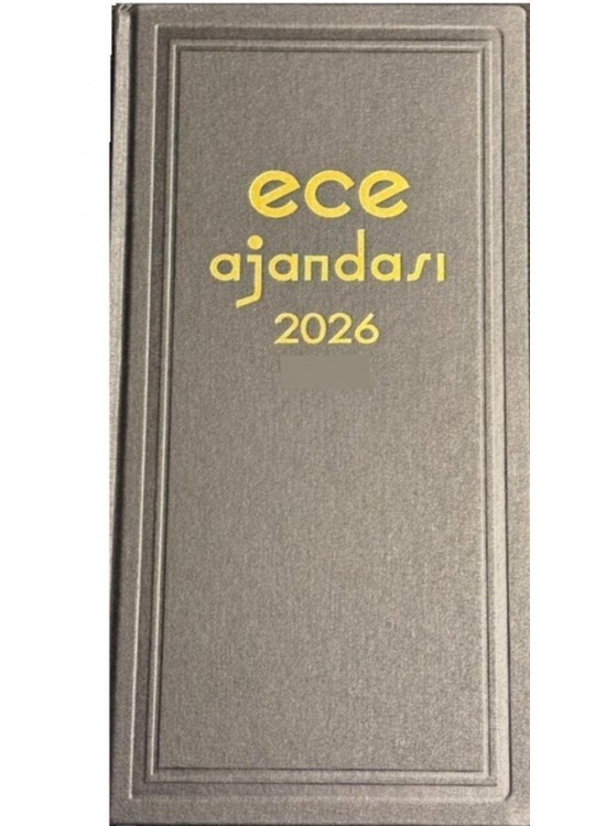 Ece Ticari Ajanda Asya Günlük Çizgili 17x33 2026