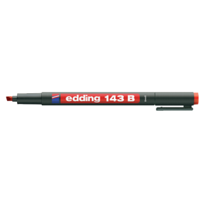 Edding Asetat Kalemi Permanent B Seri 1-3 mm Kırmızı 143 B (1 Adet)