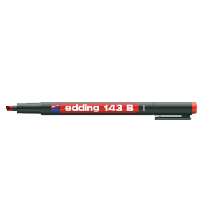 Edding Asetat Kalemi Permanent B Seri 1-3 mm Kırmızı 143 B (1 Adet)