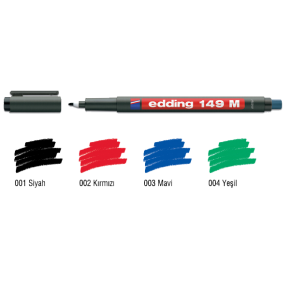 Edding Asetat Kalemi Permanent M Seri 1.0 mm Mavi 149 M (1 Adet)