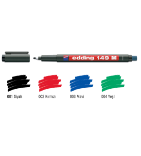 Edding Asetat Kalemi Permanent M Seri 1.0 mm Mavi 149 M (1 Adet)