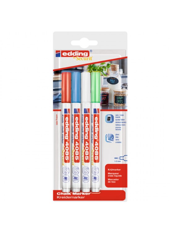 Edding Cam Kalemi 1-2 MM 4 LÜ Blister 4085