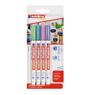 Edding Cam Kalemi 4 Lü Blister Metalik 4085