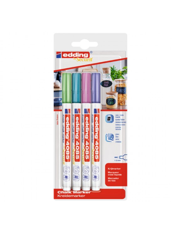 Edding Cam Kalemi 4 Lü Blister Metalik 4085