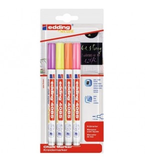 Edding Cam Kalemi 4 Lü Blister Pastel 4085