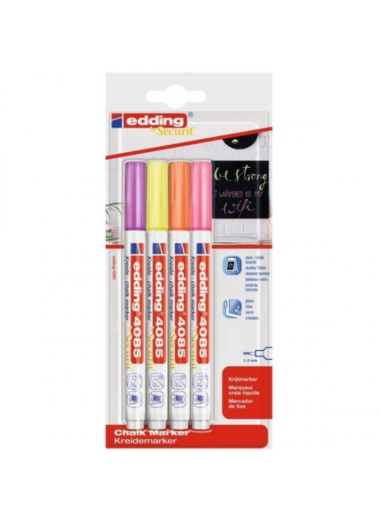 Edding Cam Kalemi 4 Lü Blister Pastel 4085