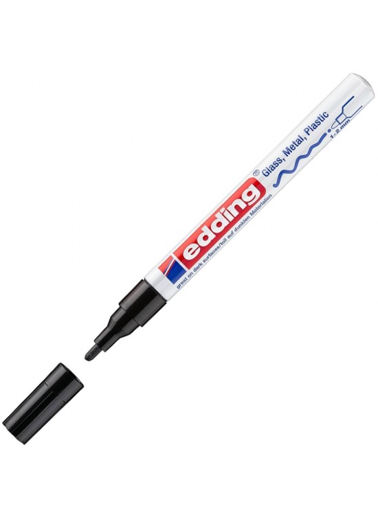 Edding Dekor Boya Yuvarlak Uçlu 1-2 MM Siyah 751CR Edding Dekor Boya Yuvarlak Uçlu 1-2 MM Siyah 751CR